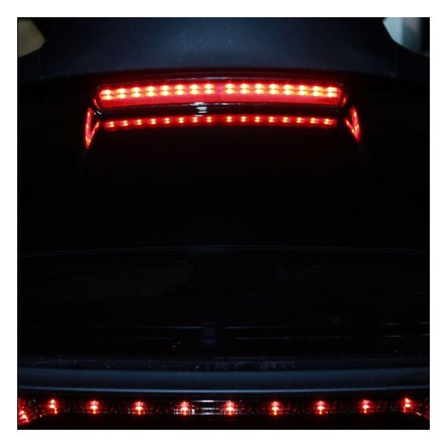 Custom Dynamics High Mount LED Light, Black Red - 14-24 Touring & Trike Taillights Led Custom Dynamics