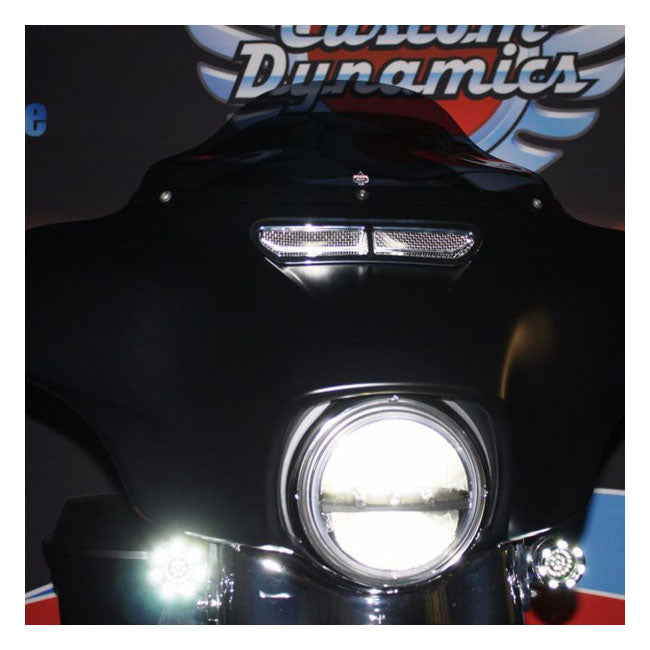 Custom Dynamics LED lighted vent insert FAIRING ACCENTS Custom Dynamics