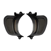 Custom Dynamics Vent Inserts LED Turn Signal, Gloss Black & Black - 15+ Touring Fairing Accents Custom Dynamics