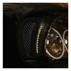 Custom Dynamics Vent Inserts LED Turn Signal, Gloss Black & Black - 15+ Touring Fairing Accents Custom Dynamics