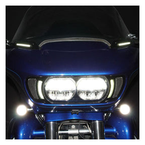Custom Dynamics Vent Inserts LED Turn Signal, Gloss Black & Black - 15+ Touring Fairing Accents Custom Dynamics