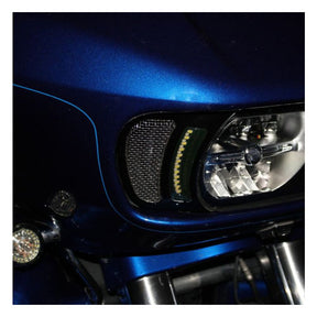 Custom Dynamics Vent Inserts LED Turn Signal, Gloss Black & Black - 15+ Touring Fairing Accents Custom Dynamics