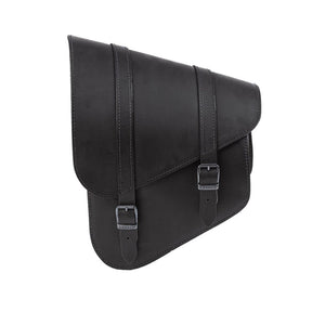 MCS, full leather swing arm bag left, 9 liter. Black TOURING LUGGAGE Mcs