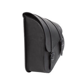 MCS, full leather swing arm bag left, 9 liter. Black TOURING LUGGAGE Mcs