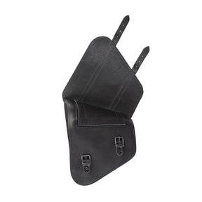 MCS, full leather swing arm bag left, 9 liter. Black TOURING LUGGAGE Mcs