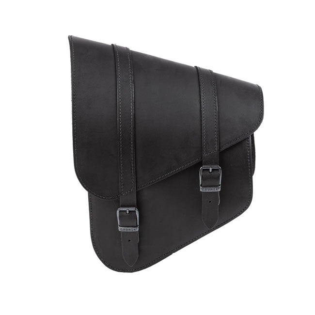 MCS, full leather swing arm bag left, 9 liter. Black TOURING LUGGAGE Mcs