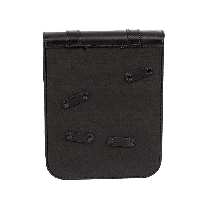 MCS, full leather swing arm bag left, 9 liter. Black TOURING LUGGAGE Mcs