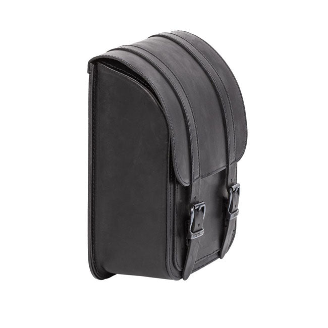MCS, full leather swing arm bag left, 9 liter. Black TOURING LUGGAGE Mcs
