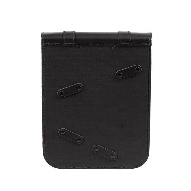 MCS, full leather swing arm bag left, 10 liter. Black TOURING LUGGAGE Mcs