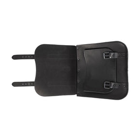 MCS, single leather saddlebag ''Postman''. 30 liters. Black Saddlebags Mcs