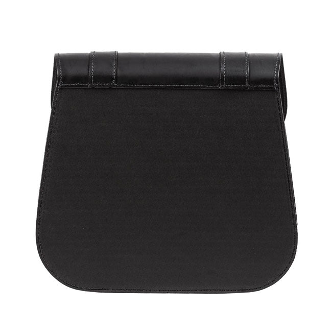 MCS, leather single saddlebag, 18 liter. Black Saddlebags Mcs