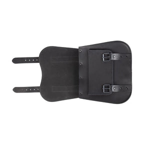 MCS, leather single saddlebag, 18 liter. Black Saddlebags Mcs