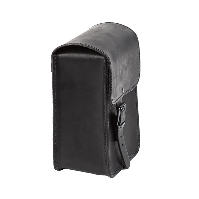 MCS, full leather sissy bar bag. Black TOURING LUGGAGE Mcs