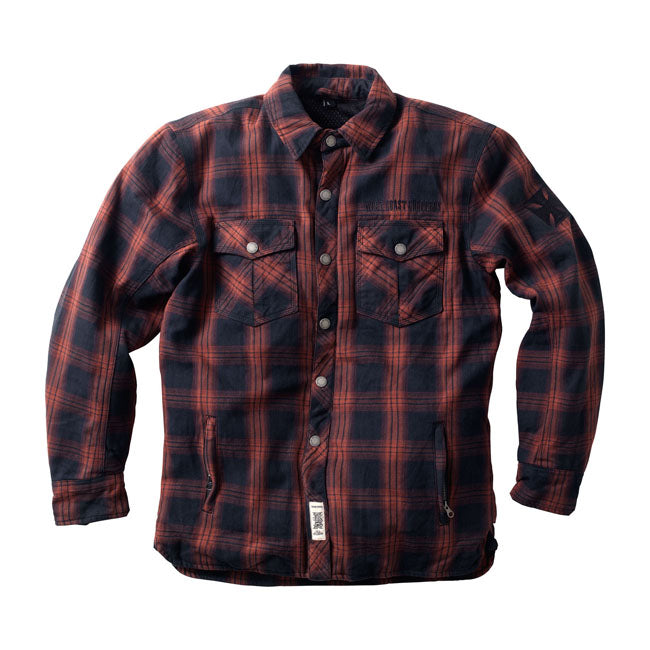 WCC Austin Kevlar Riding Shirt, Red/Black Shirt West Coast Choppers S