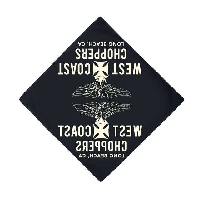 WCC Eagle Bandana, Black Bandana West Coast Choppers