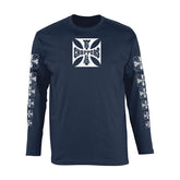 WCC OG Logo ATX Long Sleeve, Navy T-Shirt Long Sleeve West Coast Choppers S