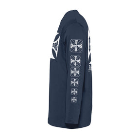 WCC OG Logo ATX Long Sleeve, Navy T-Shirt Long Sleeve West Coast Choppers