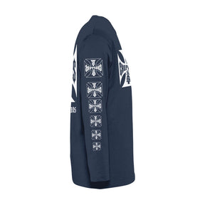 WCC OG Logo ATX Long Sleeve, Navy T-Shirt Long Sleeve West Coast Choppers