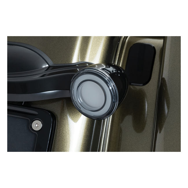 Kuryakyn, Rear tracer LED turn signal insert set. smoke lens TURN SIGNALS Kuryakyn