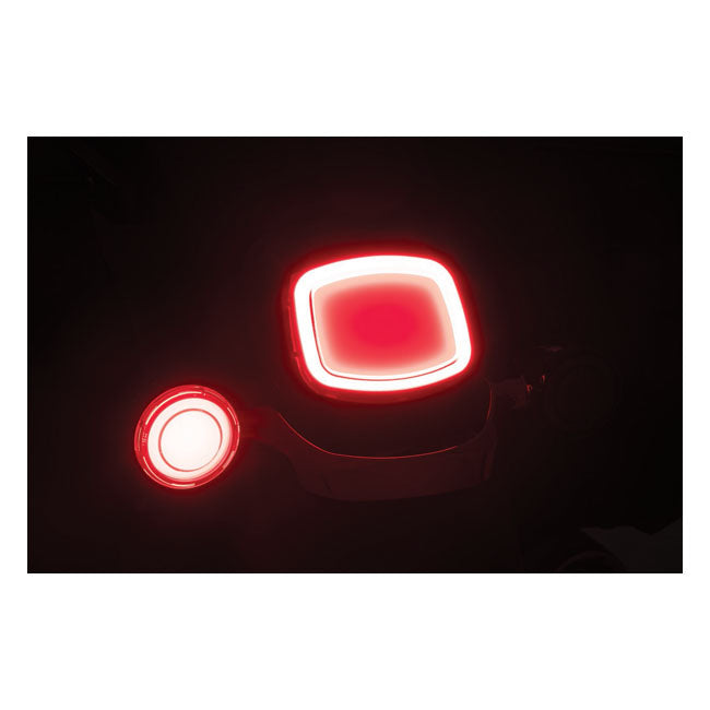 Kuryakyn, Rear tracer LED turn signal insert set. smoke lens TURN SIGNALS Kuryakyn