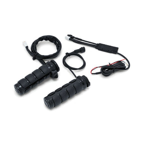 Kuryakyn, Heated ISO grips. Gloss black GRIPS HEATERS Kuryakyn