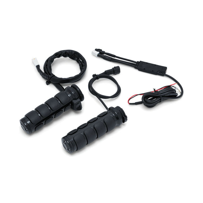 Kuryakyn, Heated ISO grips. Gloss black GRIPS HEATERS Kuryakyn