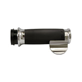 Avon Custom Contour grips, chrome/black rubber GRIPS Avon Grips