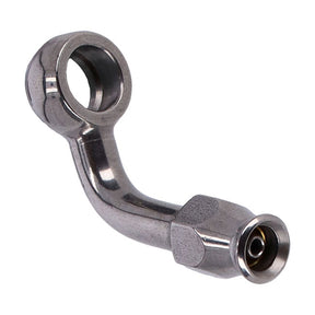 Goodridge, 3/8" (10mm) banjo fitting 70 degree bend. SS BANJO BOLTS Goodridge