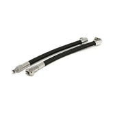 Goodridge, QD fuel crossover line black braided textile Fuel Line Goodridge