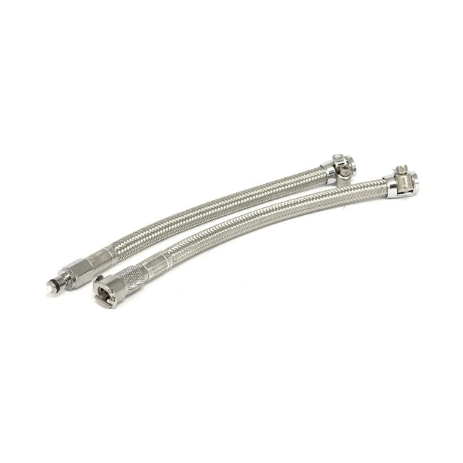 Goodridge, QD fuel crossover line clear braided stainless Fuel Line Goodridge