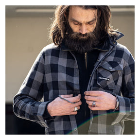 Holy Freedom Jessie James Flannel shirt grey/black SHIRTS Holy Freedom