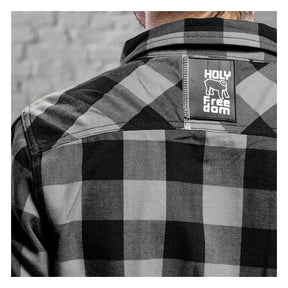 Holy Freedom Jessie James Flannel shirt grey/black SHIRTS Holy Freedom