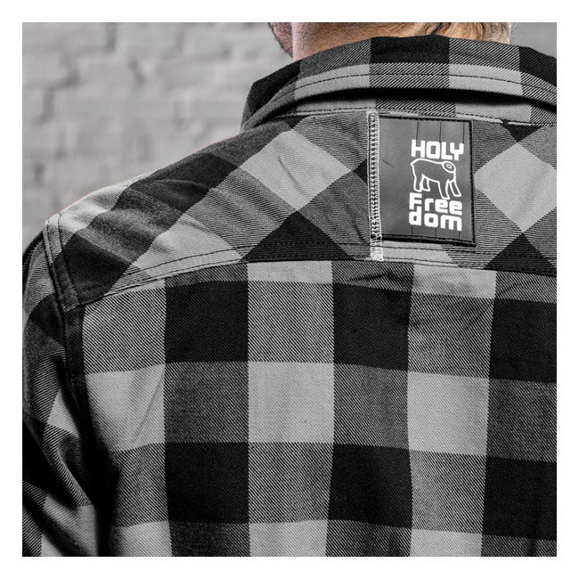 Holy Freedom Jessie James Flannel shirt grey/black SHIRTS Holy Freedom