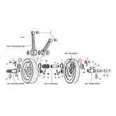 Nut, Crankpin Crankpins Mcs