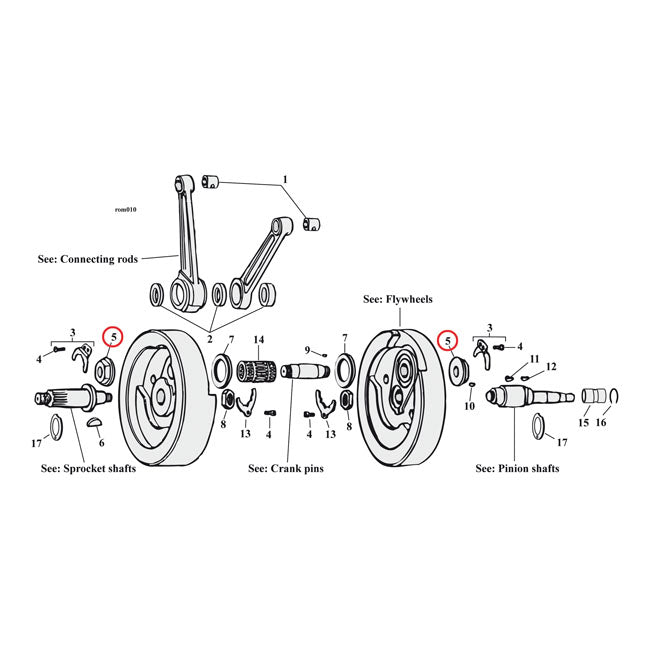 Nut, Crankpin Crankpins Mcs