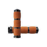 Avon air cushioned grips, black anodized, tan rubber GRIPS Avon Grips