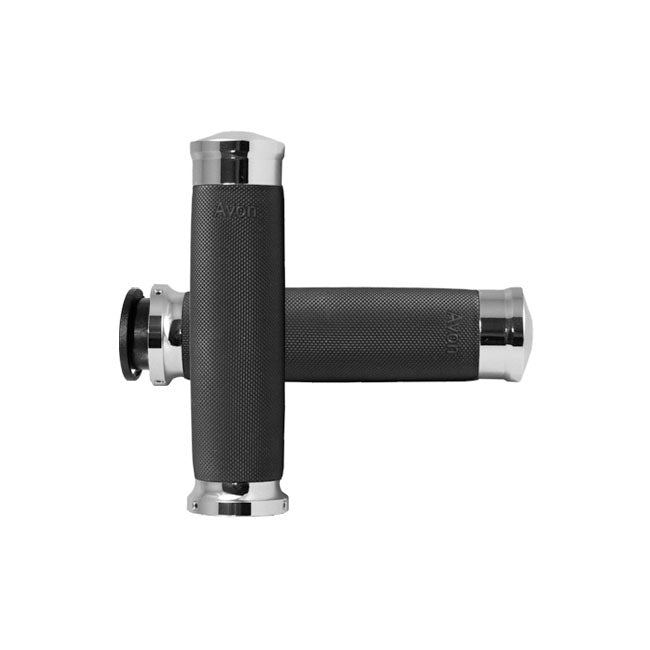 Avon Custom Contour grips, chrome GRIPS Avon Grips
