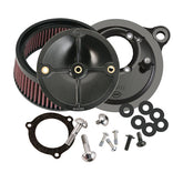 S&S Cycle Air Cleaner Kits Stealth W/O Cover For 66 Mm Throttle Hog Bodies Black Air Cleaner S&S Cycle