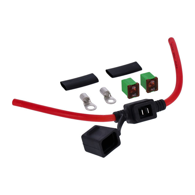 Motogadget, mo.unit battery cable with 40A fuse. 8.4 qmm WIRING MISC Motogadget