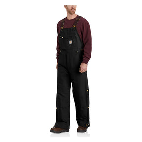 *2 WEEKS EXTRA TRANSIT TIME* Carhartt Duck insulated bib overall black OVERALLS Carhartt