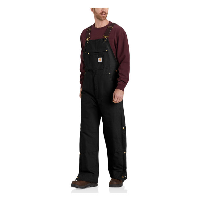 *2 WEEKS EXTRA TRANSIT TIME* Carhartt Duck insulated bib overall black OVERALLS Carhartt