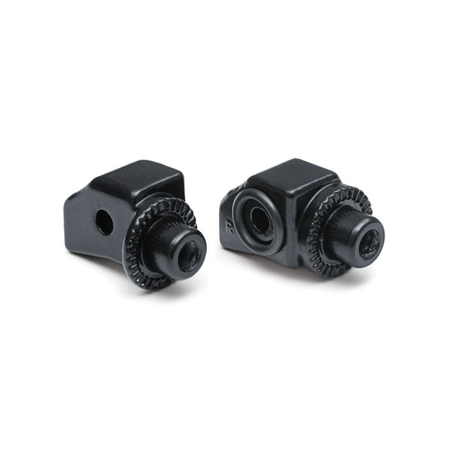 Kuryakyn, Splined peg adapters rear. Satin black FOOTPEGS MOUNTS Kuryakyn