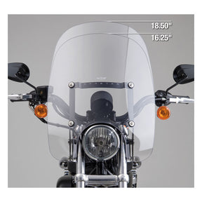 Nc Spartanr Quick Release Windshield Clear, 18.50" High Windshield National Cycle