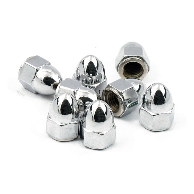 James acorn nut set, exhaust mount. Chrome NUTS USA SIZES James Gaskets