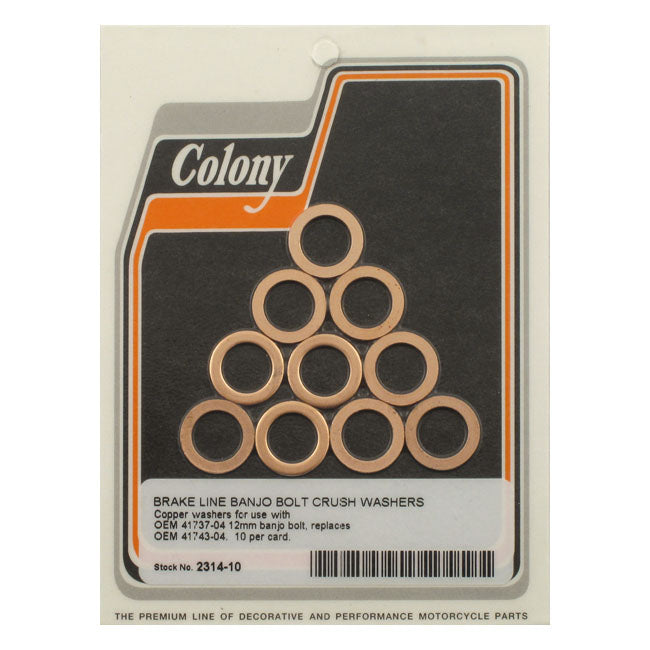 12mm brake seal washer BRAKE SEAL WASHERS Colony
