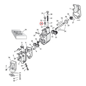 Spring, Oil Pump Check Valve Oil Pump Parts Mcs