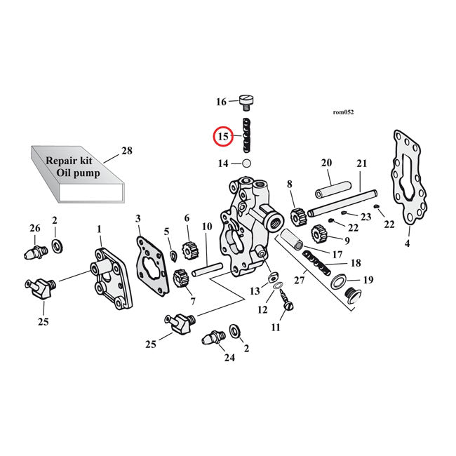 Spring, Oil Pump Check Valve Oil Pump Parts Mcs