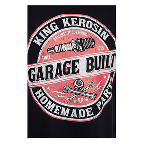 King Kerosin Garage Built T Shirt Black T-Shirt King Kerosin