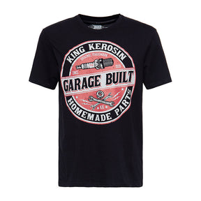 King Kerosin Garage Built T Shirt Black T-Shirt King Kerosin