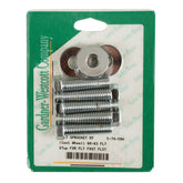 Gw, Rear Belt Pulley Mount Kit, Hex Chrome Pulley/Sprocket Mount Kits Gardner Westcott